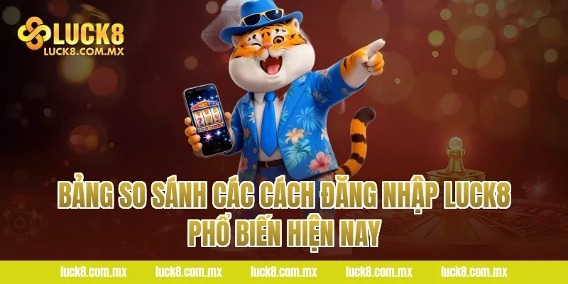 Bảng so sánh các cách Đăng nhập LUCK8 phổ biến hiện nay